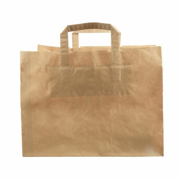 Bærepose Verive 18 ltr med hank 320x170x270 mm 70 gr brun kraft