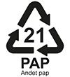 Genbrugssymbol G21 PAP_Andet pap