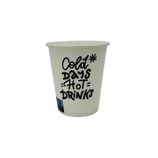 Papírpohár 200 ml - cold days hot drinks - 8 OZ (110x80x52 mm)(T)