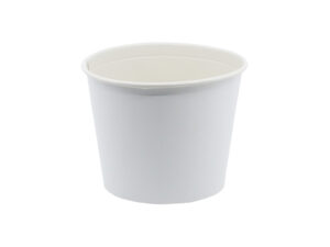 Papír vödör + papír tető - fehér - 2600 ml