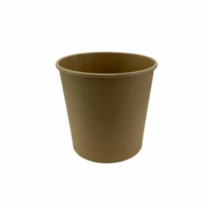 begreen leveses papírtégely, barna, Ø97 mm, 470ml (r. 20200235)tető:20200277